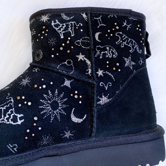 UGG Classic Zodiac Mini Black Boots - Picture 7 of 9